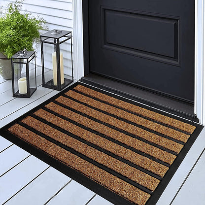 Extra Durable Dirt-Trapping Door Mat - Non-Slip, 24x16in\u002F 30x18in - Indoor\u002F Outdoor, Low-Profile, Easy-Clean Home Gift