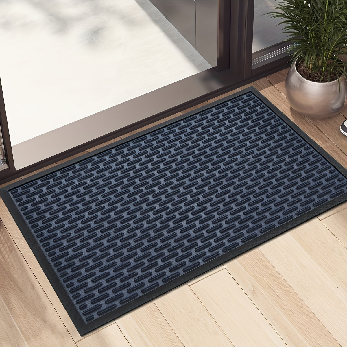 1pc, Non Slip Absorbent Front Door Mat, Dirt Resistant Welcome Door Mat Low Profile Entryway Mat For Inside House Entry, Patio, Garage, Perfect For Home Decoration, Christmas, Thanksgiving, Mother'S Day, Juneteenth
