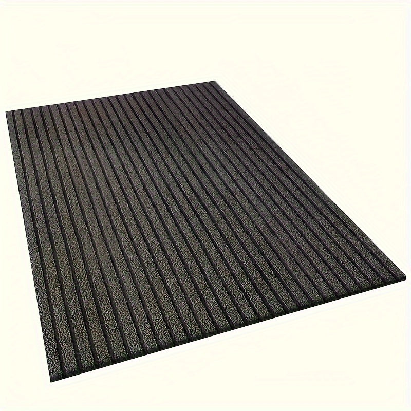 1pc Striped Dirt Resistant Floor Mat, Waterproof Non Slip Floor Mat, Outdoor Entrance Doormat, Entryway Mat, Front Porch Doormat, And Dust Removal Mat, Entryway Wear-Resistant Foot Mat Freely Cut Carpet, Easy To Clean And Durable Rug