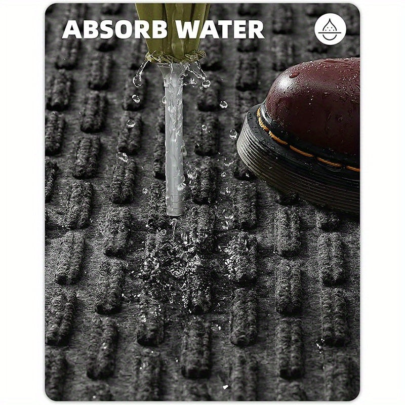 1pc, Non Slip Absorbent Front Door Mat, Dirt Resistant Welcome Door Mat Low Profile Entryway Mat For Inside House Entry, Patio, Garage, Perfect For Home Decoration, Christmas, Thanksgiving, Mother'S Day, Juneteenth